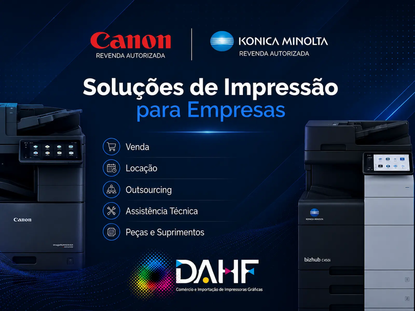 Impressora Canon corporativa utilizada em uma empresa